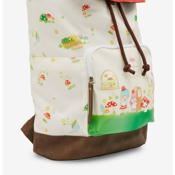 hello kitty and friends mushroom slouch backpack New Sanrio Hello Kitty And Friends Red Mushroom‎ Slouch Backpack Bag Hot  Topic